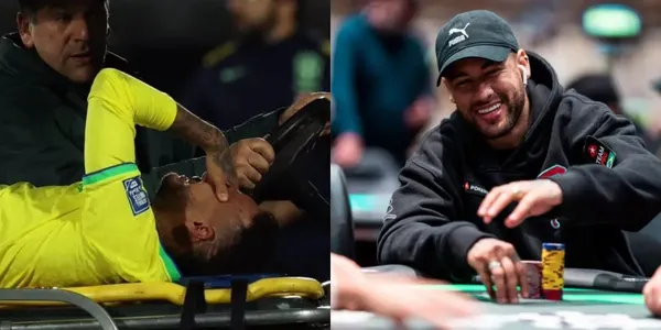 Neymar tries to forget about the injury he had in his knee with a new entertainment