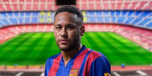 Neymar with Barcelona