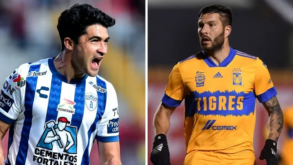 Nico Ibañez of Pachuca and André-Pierre Gignac of Tigres are tied in first place.