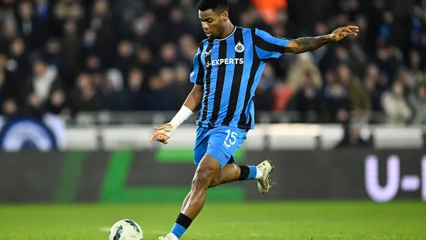 Nigerian midfielder Onyedika scored in the 45th minute to cause a global upset. Club Brugge