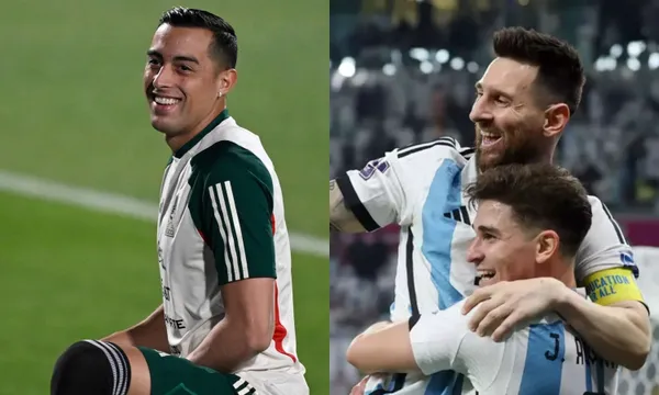 Not even the two Argentineans who represented Mexico in the World Cup dared to do so much, he wore the Argentinean flag to celebrate