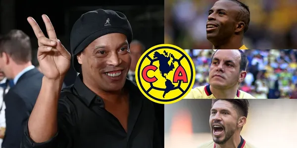 One of América's players surprised Ronaldinho and even called him an idol