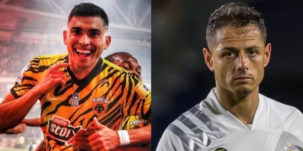 Orbelín Pineda showed a message that Chivas fans liked
