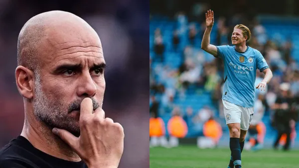 Pep Guardiola and De Bruyne