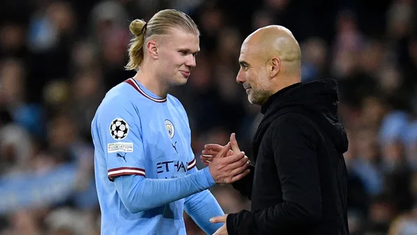 Pep Guardiola is not bothered by reports of transfer interest for star striker Erling Haaland.