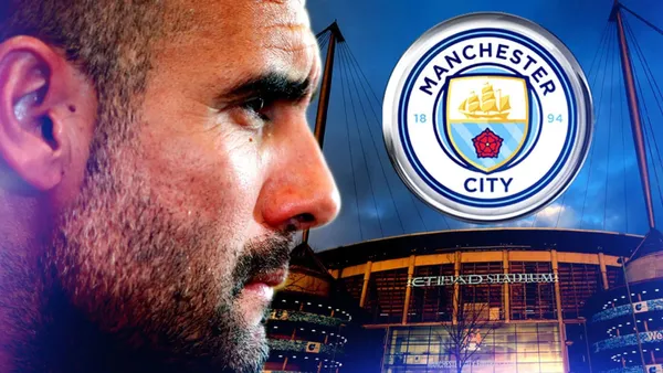 Pep Guardiola. PHOTO: Walpaper Canva