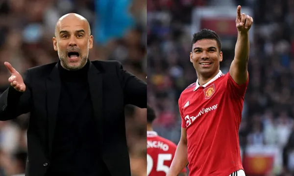 Pep Guardiola reacts to Manchester United's big win over Chelsea ahead of the UEFA Champions League final