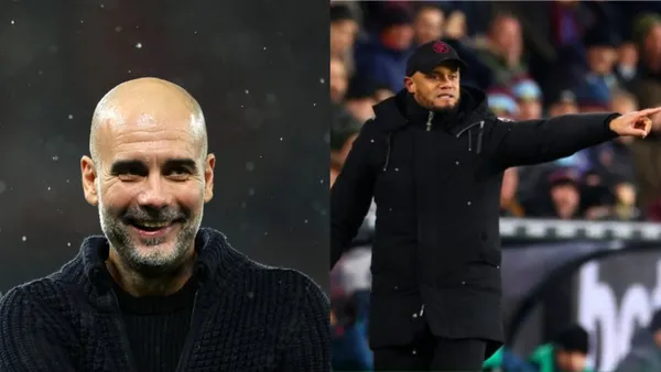 Pep Guardiola wants to guide Man City to another win in the Premier League against Vincent Kompany's Burnley.