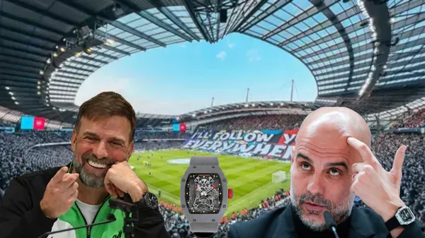 Pep Guardiola was wearing an expensive watch that is worth more than Jurgen Klopp's watch.