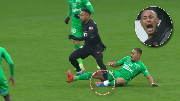 PSG got the win against St Etienne but are left to be worried about the injury to Neymar who appeared to have sustained a serious ankle injury.