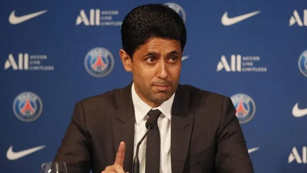 PSG´S president was heated after the game