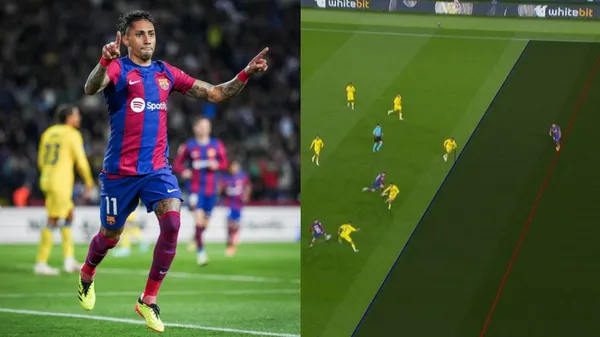 Raphinha scored in FC Barcelona's win but he had a goal disallowed earlier in the game which caused controversy.