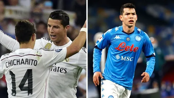 Real Madrid striker Cristiano Ronaldo insults Chicharito while he praises Hirving Lozano.