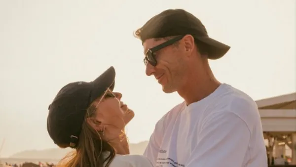 Robert Lewandowski and his wife. Photo: Lewandowski's social networks.