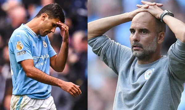 Rodri was expelled from the Manchester City vs Nottingham Forest matchup in the 56’ minute.