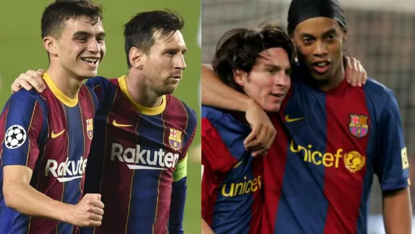 Ronaldinho and Lionel Messi were two of the best players in the history of FC Barcelona and also the Brazilian taught Messi something that the Argentine uses in Pedri.