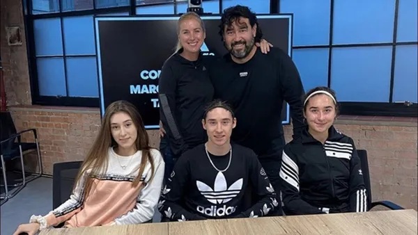 Rubén Flores inspired his children to become soccer players.