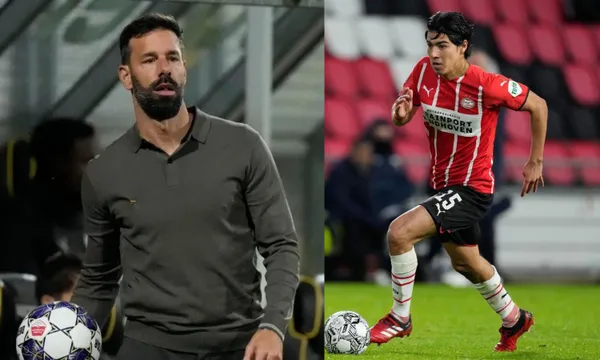 Ruud Van Nistelrooy wasn´t pleased with Erick Gutierrez's performance in PSV