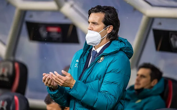 Santiago Solari will only miss one game after getting sent off for complaining about the referee's decision.