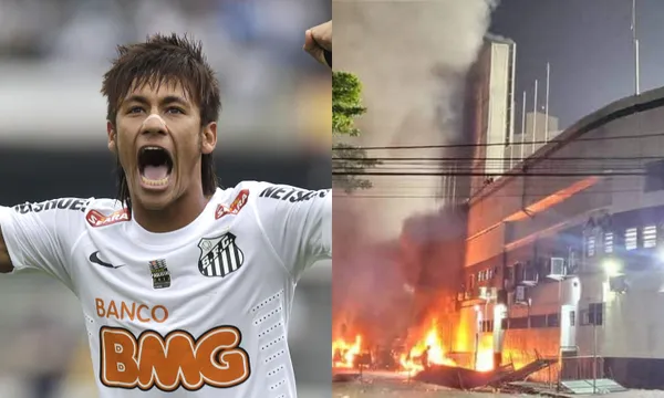 Santos relegated and this is what the fans did