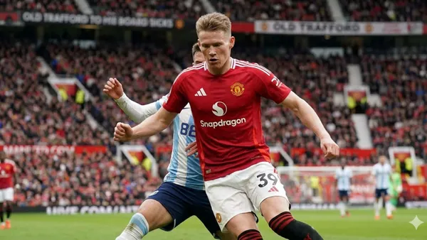 Scott McTominay reacted after being linked by Manchester United - Picture created by AI