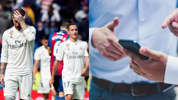 Sergio Ramos and Lucas Vasquez playing for Real Madrid.