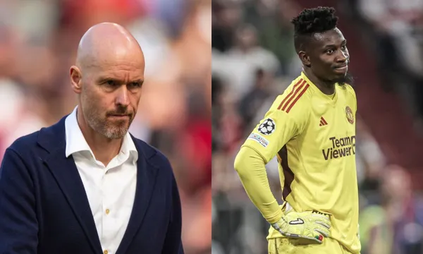 Ten Hag's words after goalkeeper Andre Onana's mistakes