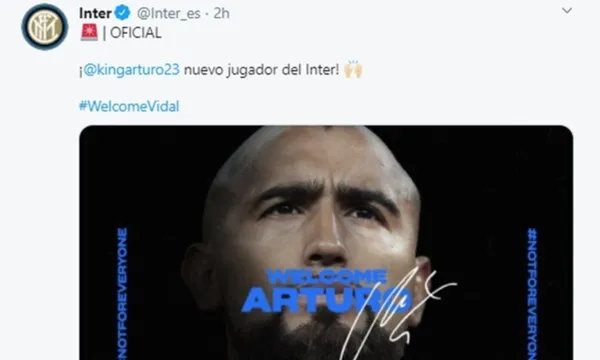 The 33-year-old Chilean midfielder left FC Barcelona after three seasons and will arrive in Italy to join Inter Milan. It will be his second experience in Serie A.