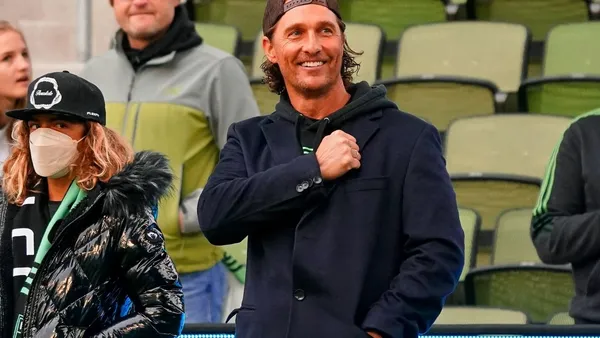 The actor is one of the owners of Austin FC of the MLS and whenever he has the chance, he always shows his passion for the team.