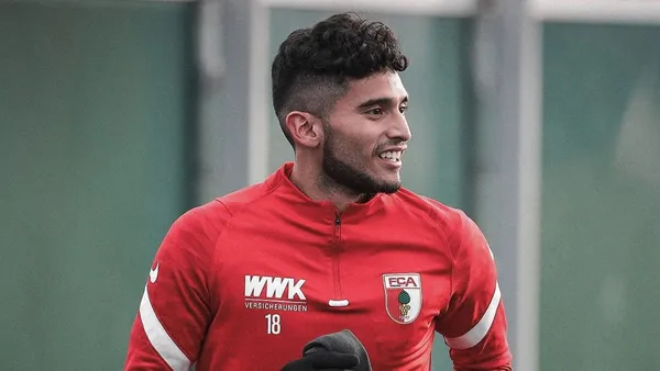 The American made his first start for Augsburg, playing 84 minutes in the 1-1 draw against Eintracht Frankfurt.