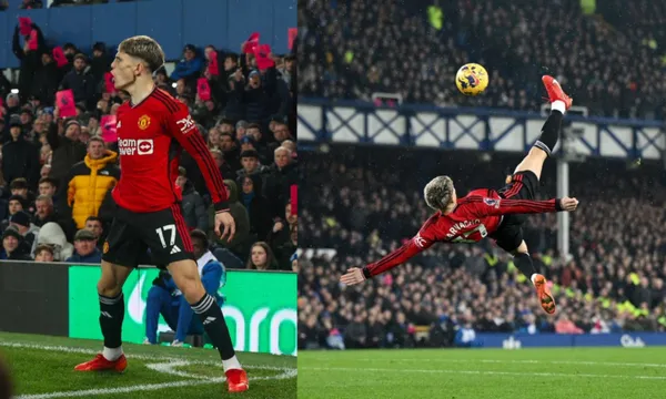The Argentine scored one of the goals of the year against Manchester United