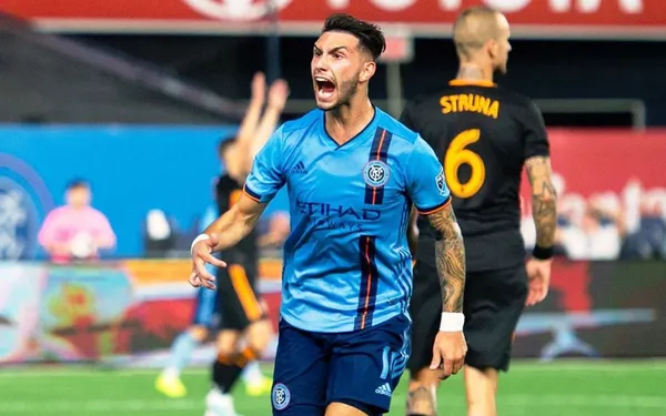 The Argentinian is only 22 years old, has been named MLS player of the month and could move for free to Manchester City.