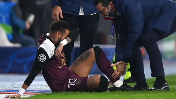 The Brazilian footballer is going to miss the Champions League game and possibly the one at the weekend against Marseille.