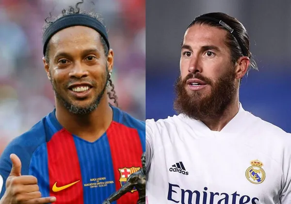 The Brazilian idol mocked the Spanish defender, remembering an image of El Clásico.