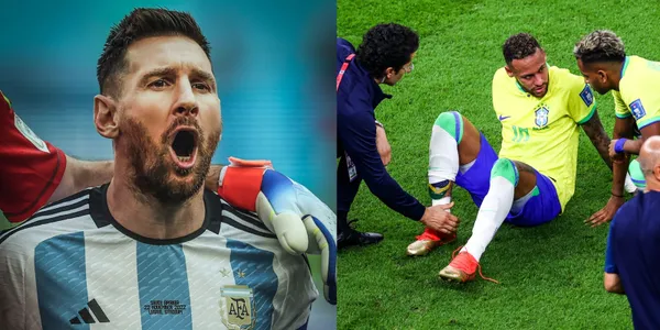 The Brazilian showed his pride, despite the fact that the five-time world champion lost the match against Cameroon