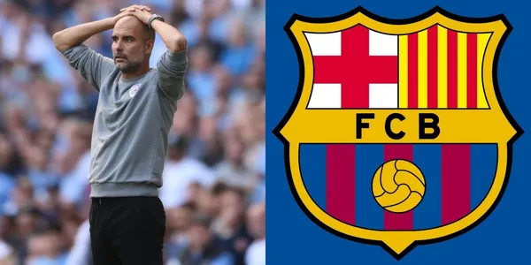 The coach of the Manchester City blocks to the FC Barcelona