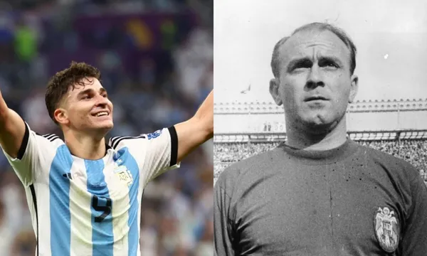 The comparison of Julian Alvarez with one of the best in history