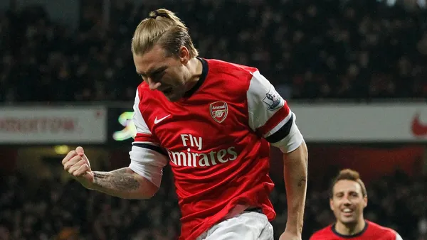 The Danish striker who shone at England's Arsenal hung up his boots. His controversial lifestyle shortened his professional career