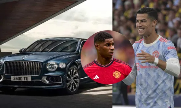 The difference in prices between Cristiano Ronaldo and Rashford's car