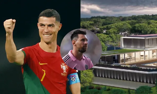 The difference in value between Messi and Ronaldo's houses