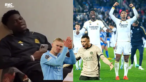 The discussion between Tchouameni and Bellingham was not about Haaland vs Mbappé.