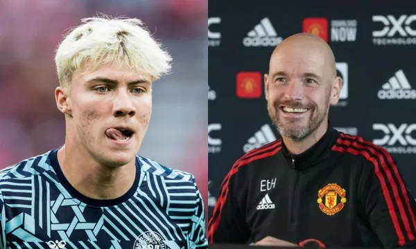 The first image of Hojlund as a new Manchester United player