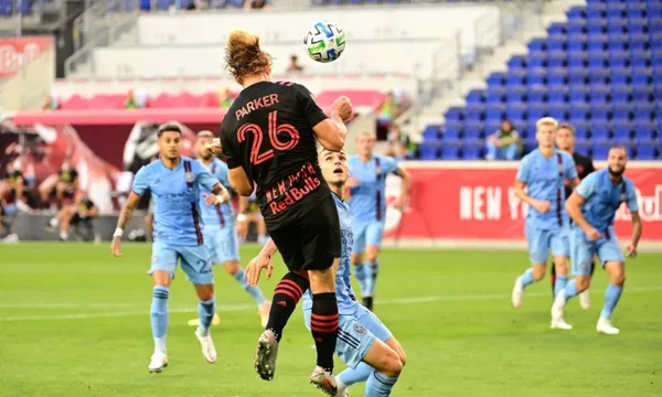 The first of three games scheduled for August 20 has ended, with New York Red Bulls as the winner.