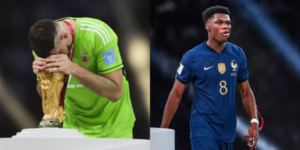 The goalkeeper of the Argentine team received recognition in La Plata and left a spicy statement against the French midfielder