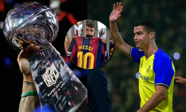 The incredible amount of people who lined up for the Messi vs Cristiano game in Arabia