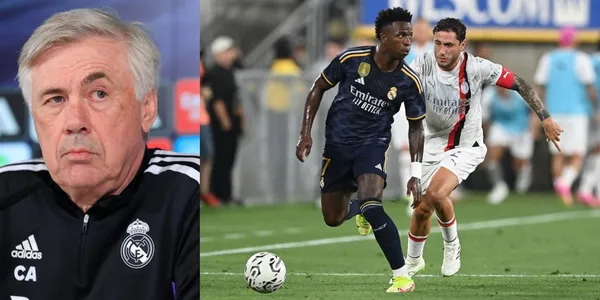 The lineup of Real Madrid for the friendly match against Manchester United