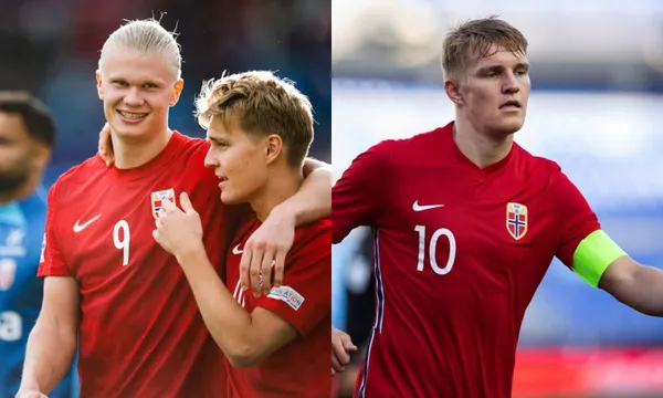 The lineup of the Norwegian team to face Spain