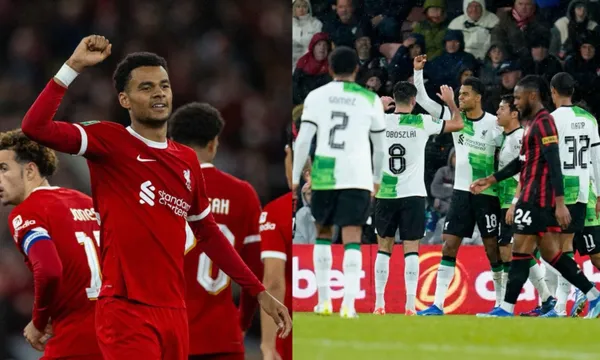 The Liverpool FC striker scores on his return to the starting lineup