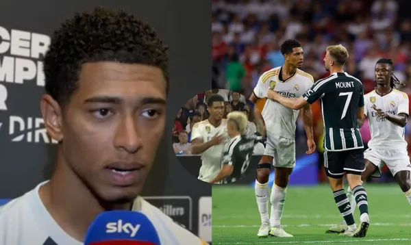 The message that the English midfielder sent to the Manchester United defender after a strong foul