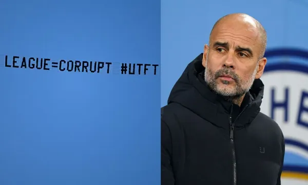 The message that was seen during Manchester City vs Liverpool FC